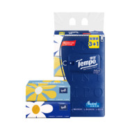 Tempo 得寶 抽紙加厚80抽4層提裝Mini系列無香抽取式餐巾家用衛生紙