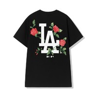 NEW ERA 纽亦华 春夏MLB花卉印花图案NY/LA男女情侣潮牌穿搭短袖圆领t恤