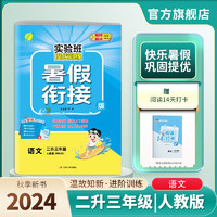 2024秋 实验班提优训练暑假衔接版 二升三年级 语文人教版 暑假作业复习巩固预习 二升三年级语文人教