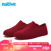 native 洞洞鞋男女同款植绒系列舒适轻便包头凉鞋 砖红丝绒 34.5码（215mm）
