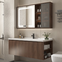 OSMAR 新中式陶瓷一体盆浴室柜卫生间洗手洗脸盆柜洗漱台H9-100B