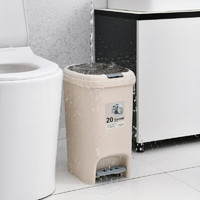 家杰優品 垃圾桶衛生間按壓帶蓋廚房家用廁所分類 10L