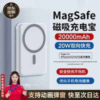 IMEV 苹果磁吸充电宝Magsafe无线快充iPhone15 14 13 12 promax外接电池移动电源便携小巧