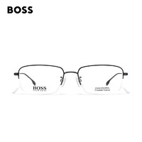 HUGO BOSS 眼镜框商务通勤半框钛合金近视眼镜架可配近视镜片 1298
