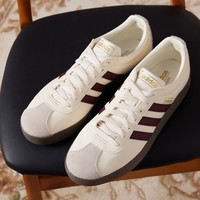 adidas 阿迪达斯 「T头鞋」VL COURT CLASSIC休闲板鞋男女阿迪达斯轻运动 白色/褐色/金色 38