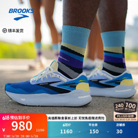 BROOKS 布鲁克斯 跑步鞋男透气减震运动鞋缓震跑鞋Ghost Max幽灵 蓝色/黄色/黑色 40