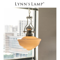 立意 Lynn's立意 工业风玻璃餐厅吊灯 中古镀铬客厅复古包豪斯吧台灯具