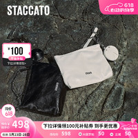 STACCATO 思加图 Punk 流浪包小方包单肩斜挎包背提包X3121DX3 幽光黑 F