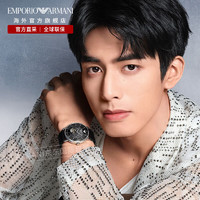 EMPORIO ARMANI 安普里奥·阿玛尼（Emporio Armani）机械手表皮带商务休闲机械男士腕表送男友生日礼物 AR60026