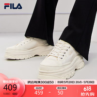 FILA 斐乐 官方帆布鞋LAVA胖胖底厚增高鞋2024夏季板鞋休闲小白鞋女
