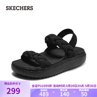 SKECHERS 斯凯奇 女士凉鞋114806 全黑色/BBK 37