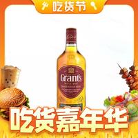 PLUS会员：Grant's 格兰 三桶陈酿调配型 苏格兰单一麦芽威士忌 1000ml