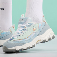 88VIP：SKECHERS 斯凯奇 熊猫鞋女鞋D'LITES复古撞色休闲鞋缓震运动鞋149251-LBMT