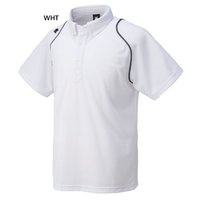 DESCENTE 迪桑特 日本直邮Descente 男式纽扣 Polo 衫 Polo 衫上衣白色白色 DESCEN