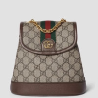 GUCCI 古驰 OPHIDIA系列 女士双肩包 79522196IWG 米色/乌木色 迷你