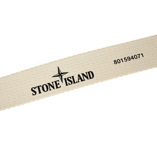 STONE ISLAND石头岛 24春夏 纯色徽标平滑扣 腰带 米黄色 100 801594071-100
