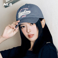 88VIP：MLB 官方虞书欣同款男女情侣学院风遮阳软顶棒球帽24夏季新款CPVL2