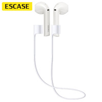 ESCASE 漫步者Lollipods plus無線藍牙運動耳機防丟繩真無線藍牙耳機后繞式頸掛繩硅膠軟繩 白色