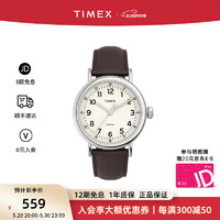 TIMEX 天美时 男表Standard系列腕表 40mm发光表盘手表 石英欧美表节日礼物男 TW2V27800