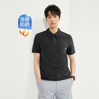 GIORDANO 佐丹奴 2024年春夏款刺绣口袋凉感防晒珠地针织短袖POLO男款