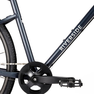 迪卡侬自行车HYTR500公路骑行铝制车架9速自行车通勤单车蓝色M-4870485