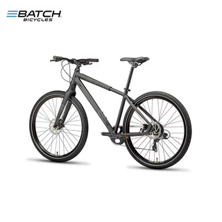 百琦（Batch） Urban铝合金车架单盘8速变速城市通勤平把自行车成人 夜光黑 M码 适合身高1.66-1.78m 8速 1*8速