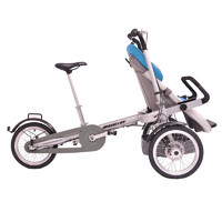 BABY STROLLER 雷亚7系可变形版亲子三轮自行车母婴车骑行带娃接送代步推车 单座蓝色