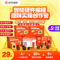 核桃程机器人套装ai少儿程3个程机器人礼盒电动科教玩具逻辑思维 二年级【4节课+程玩具礼盒】