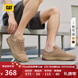 CAT卡特休闲皮鞋工装鞋男鞋 舒适出行低帮防滑休闲鞋COLFAX 深卡其 42