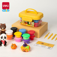 得力（deli）12色粘土橡皮泥彩泥儿童玩具六一儿童节手工 YC186-12 12色 工具箱装 送姓名贴+教程