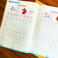华阳文化 幼儿园点阵版数字拼音汉字描红本 2-6岁初学者写字练字描写字帖本