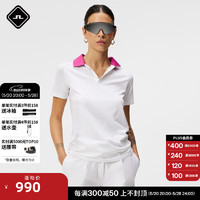 J.Lindeberg 金林德伯格 春夏透撞色潮流时尚GOLFpolo衫女52423Z037 K00白 K00白 165/84A(M)