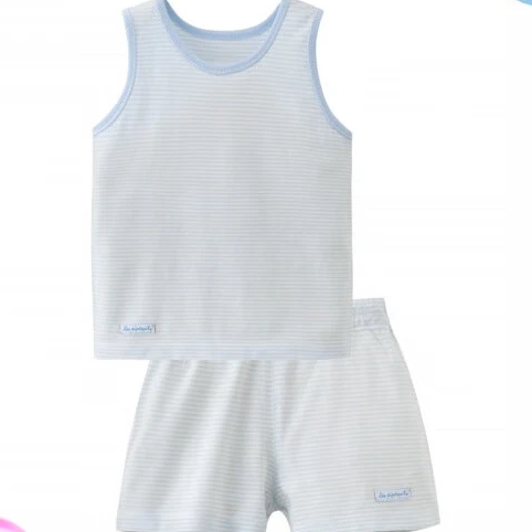 童装婴儿衣服棉质宝宝空调服薄款儿童内衣套装睡衣常规款