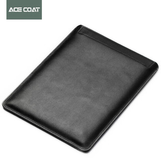 ACE COAT牛皮电脑包适用苹果笔记本Macbook Pro14内胆Air13.6 M3 M2保护套 【电脑包+电源包】黑色 Pro14.2英寸（2023 M3）