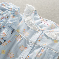 MENGMI 梦蜜 夏季纯棉纱布月子服薄款