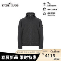 STONE ISLAND 石头岛 24春夏 纯色链条连帽双面可穿外套 黑色 801562456-M