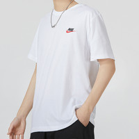 88VIP：NIKE 耐克 短袖男装新款logo印花运动半袖透气休闲T恤AR4999-100