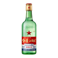 红星 绿瓶 1680 二锅头 纯粮清香 56%vol 清香型白酒