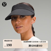 lululemon 丨Fast Paced 女士前侧加高空顶遮阳帽 LW9FM9S 黑色 O/S