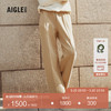 AIGLE 艾高 23年秋户外针织松紧腰直筒阔腿长裤 杻藤杏色 AV901 34(155/66A)