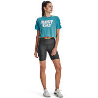 安德玛 官方奥莱UA 女士干爽透气跑步休闲健身训练运动短身短袖T恤