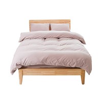 tobest床上用品4件套 双人床单被套枕套床套粉色