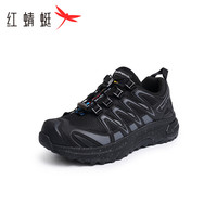 红蜻蜓 RED DRAGONFLY女鞋耐磨女士休闲运动鞋厚底户外登山鞋【轻户外系列】 黑色 38