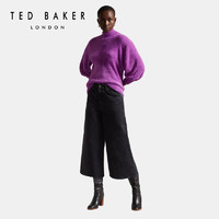 TED BAKER 2022秋冬新品女士时尚舒适紫色泡泡袖针织衫 264446