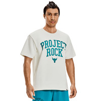 安德玛 官方UA Project Rock强森男子棉织训练运动短袖T恤1377435