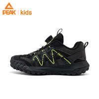 匹克童鞋2024儿童运动鞋男童夏季透气户外休闲鞋防滑跑步鞋子 黑色 33码