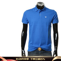 ARMANI/阿玛尼 EA 男士鹰标修身时尚短袖POLO衫 8N1FQ2 1JTKZ 蓝色 905 S