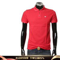 ARMANI/阿玛尼 EA 男士鹰标修身时尚短袖POLO衫 8N1FQ2 1JTKZ 红色 356 3XL