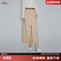 伊芙丽（eifini）伊芙丽半身裙1F3240161 杏色 170/72A/XL