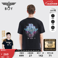 BOY LONDON 短袖春夏老鹰LOGO印花休闲T恤上衣N01039 N0190602 暗夜星空T恤 XS